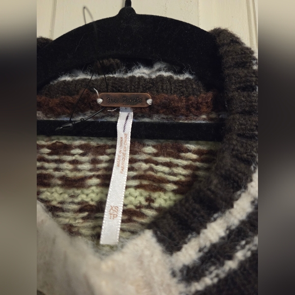 NWOT | Free People Millie Cardi | Oatmeal Combo XS - Picture 6 of 8